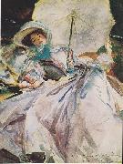 John Singer Sargent Lady with a Parasol France oil painting artist